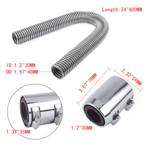Kit de tuyaux de refroidissement en acier inoxydable, 48 pouces, 36 pouces, 24 pouces, pour la réparation et le remplacement du radiateur du moteur - Product Image 4