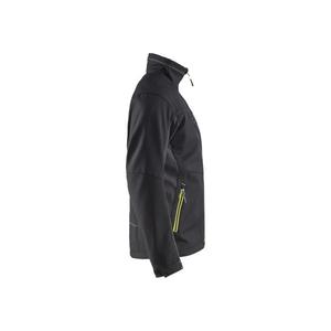 BLAKLADER - 495025169933XL Veste Softshell Noir/Jaune-EAN 7330509535011 VESTES DE TRAVAIL D'HIVER SOFTSHELL ET VESTES REMBOURRÉES - Product Image 3