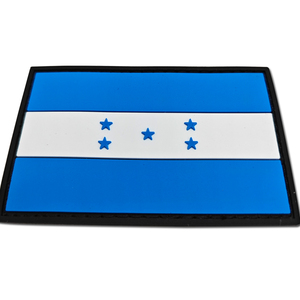 แผ่นแปะธงชาติฮอนดูรัส ทำจากยางพีวีซี ธงชาติแบบกำหนดเองได้ ผลิตตามแบบ OEM ธงชาติอเมริกัน สำหรับเสื้อผ้า ลายนูนแบบดิบ ผ้าเนื้อนุ่ม ผ้าสักหลาด แบบสามมิติ ผลิตตามสั่ง - Product Image 3