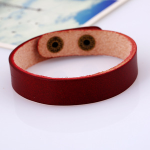 Pulsera de cuero para parejas más vendida, pulsera personalizada de cuero genuino, pulsera de cuero liso para él y para ella - Product Image 5