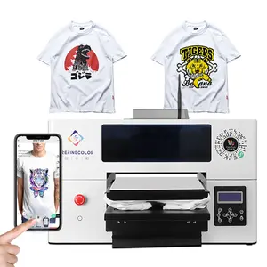 Epson DTG Printer A3 Automatic Digital Inkjet Garment printer T-shirt Printing Machine For Small Business