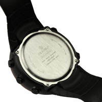 Jam Tangan Sport Unisex SENORS, Layar LED Digital, Alarm, Tahan Air 3BAR, Casing Aloi, Tali Plastik, Bercahaya