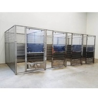 Nieuwe Wandeling In Hondenkennel Grote Openlucht Boarding Kennels Zware Hondenrennen Dierenasiel