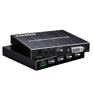 Controlador de pared de video HDMI DVI 2X2 1X2 1X4 1X3 2X1 3X1 4X1 Controlador de pared de TV