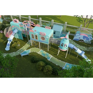 Nhỏ Nhựa Sân Chơi Ngoài Trời Thiết Bị Trẻ Em Vườn Chơi Thiết Lập Trượt Cho Trẻ Em Vui Chơi Giải Trí Công Viên - Product Image 2