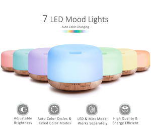 Chất Lượng Cao Hạt Gỗ 500 Ml Tinh Dầu Khuếch Tán Hương Thơm Mát Sương Mù Siêu Âm Máy Tạo Độ Ẩm Không Khí Với Điều Khiển Từ Xa - Product Image 3