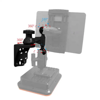 Brazo oscilante doble para barco, cabezal de bola doble, soporte de monitor ajustable universal, montaje oscilante Dual para plotters