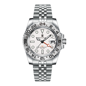 Reloj de Pulsera Corgeut de Lujo para Hombre, de Cuarzo, con Movimiento Suizo RONDA 515 <span class=keywords><strong>GMT</strong></span>, Cristal de Zafiro, Resistente al Agua 10 ATM, Doble <span class=keywords><strong>Hora</strong></span> - Product Image 2