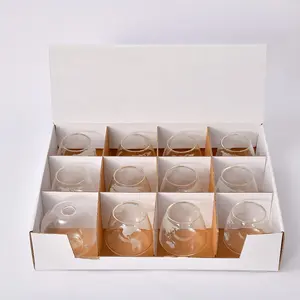 Caja de impresión personalizada precio razonable 3 compartimentos vino whisky caja de vidrio