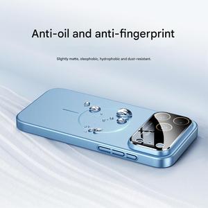 Custodia Magnetica Opaca Ultra Sottile di Lusso per <span class=keywords><strong>iPhone</strong></span> 17 13 <span class=keywords><strong>14</strong></span> 15 16 Pro Max <span class=keywords><strong>con</strong></span> Pellicola Protettiva per <span class=keywords><strong>Fotocamera</strong></span>, <span class=keywords><strong>Cover</strong></span> Rigida Antiurto - Product Image 5