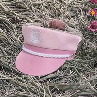 Sombreros de capitán de fiesta a rayas personalizados, gorra de uniforme para Pilotos de Aerolíneas