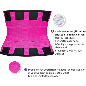 Nouvelle <span class=keywords><strong>ceinture</strong></span> amincissante en polyester néoprène à la mode pour femmes ajustée pour resserrer l'abdomen et fournir un soutien <span class=keywords><strong>lombaire</strong></span> - Product Image 4