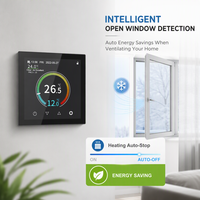 Termostato inteligente WiFi Pantalla completa Táctil Controles de calefacción por suelo radiante eléctrico Hogar Hotel Uso APP termostato de control