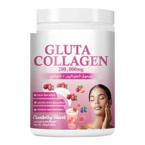 Suplemento Blanqueador de Piel Premium OEM - 300g Colágeno y Gluta White Complex en Polvo para Beber, para Mujeres - Product Image 1
