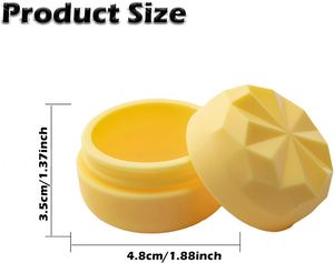 In Stock Silicone Cream <b>Jars</b>, <b>Small</b> Leak Proof Travel Lotion Container Refillable Travel <b>Jars</b> with Lids - Product Image 2