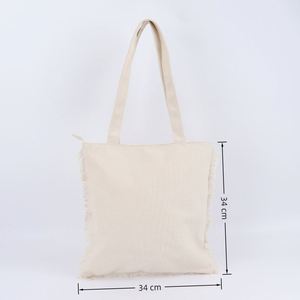 Sac fourre-tout en toile réutilisable avec logo personnalisé, style vintage, pour femme, avec fermeture éclair, portable pour les courses et les voyages - Product Image 6