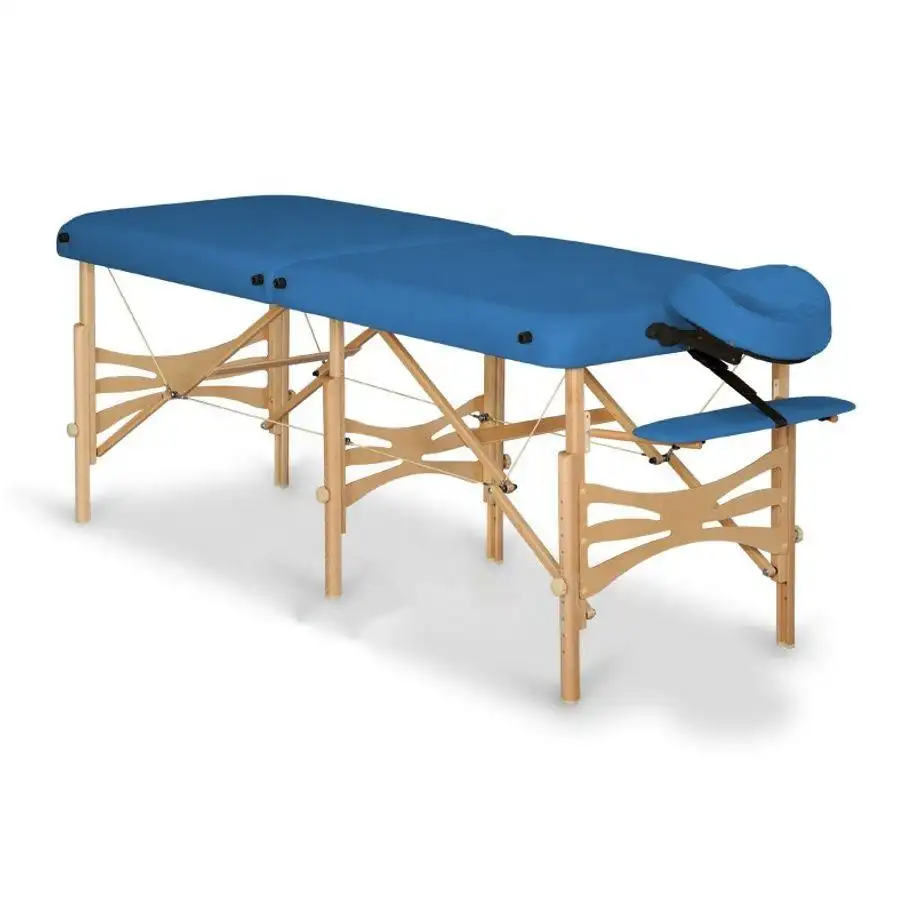 인기있는 디자인 고품질 나무 세 다리 마사지 테이블 스파 살롱 다채로운 유행 침대