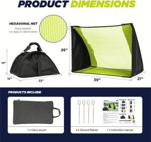 But de football pop-up 2-en-1 - But de football portable avec sac de transport pour l'entraînement et les matchs - Product Image 4