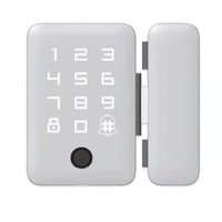 Cerradura electrónica inteligente para puerta corredera, cierre de puerta de vidrio sin marco