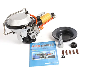 เครื่องรัดลมแบบมือถือขนาด16มม. 19มม. เครื่องม้วนสายพานเหล็กกึ่งอัตโนมัติ KZ19/16นิ้วสำหรับบรรจุภัณฑ์เครื่องดื่มอาหาร - Product Image 5