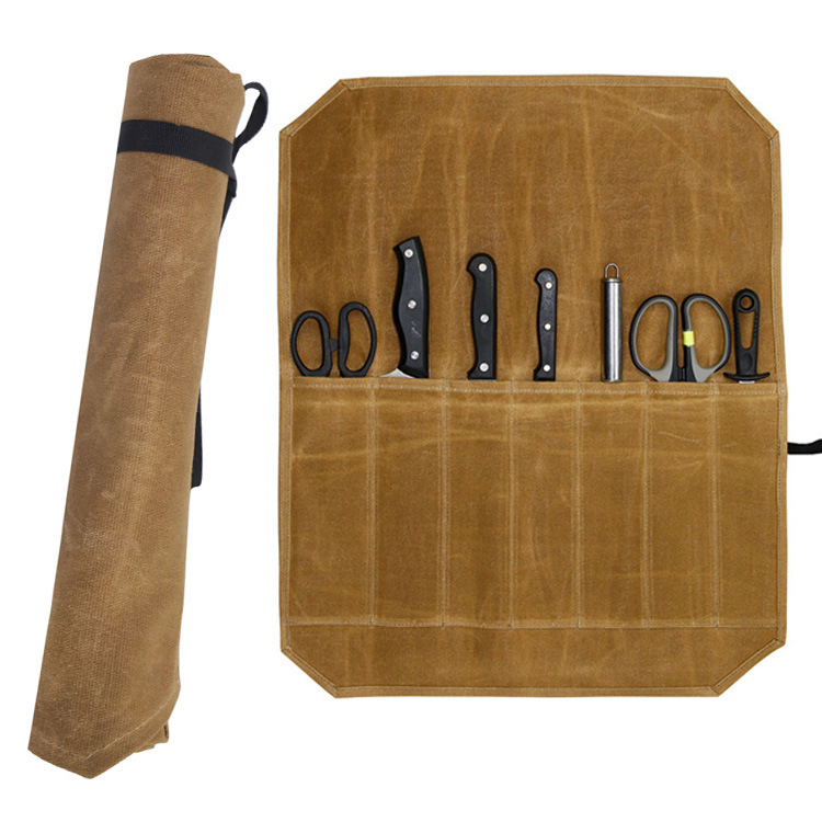 Sac de rangement pour couteaux kaki