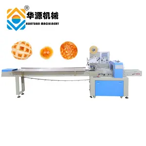Huayuan PLC 제어 계란 롤 흐름 래퍼 기계 베개 롤 포장 기계