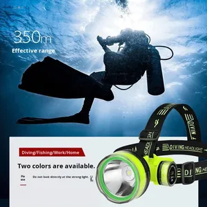 Linterna <span class=keywords><strong>de</strong></span> <span class=keywords><strong>Buceo</strong></span> Portátil Recargable LED, Foco Frontal Impermeable <span class=keywords><strong>de</strong></span> Alta Potencia 18650, Luz Frontal Subacuática - Product Image 3