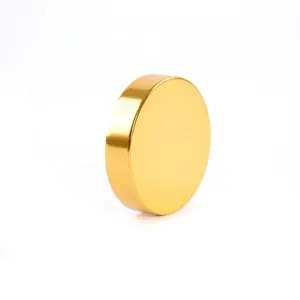 Gold Aluminum Plastic Screw Cap For Custom Glass Or Plastic Jars