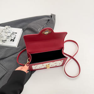 Bolso de Hombro de Moda para Mujer, Estilo 2026 Hecho de material PU. Con Decoración de Candado.2519 - Product Image 2