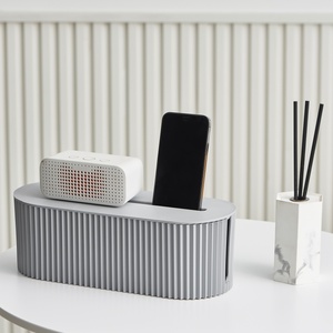 MONR scatola di <span class=keywords><strong>plastica</strong></span> per la gestione dei cavi di stoccaggio prese Organizer e Hider con coperchio per telefono - Product Image 5