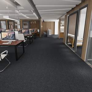 Dalles de moquette de bureau 50x50, insonorisation, prix bas, dalles de moquette bon marché, revêtement de <span class=keywords><strong>sol</strong></span> de bureau, dalles de moquette carrées de luxe pour usage commercial - Product Image 6