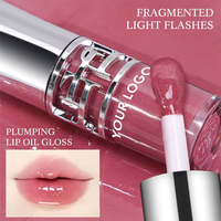 Gloss à lèvres végétalien pour maquillage, marque privée, longue tenue, hydratant, brillant, effet repulpant, vente en gros