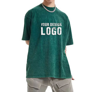 Camiseta de Hombre Estilo Hip Hop Urbano, Diseño de Copo de Nieve, Talla Grande, Venta al por Mayor, OEM, Hombros Caídos, Estilo Vintage, Batik Lavado, Holgada - Product Image 2