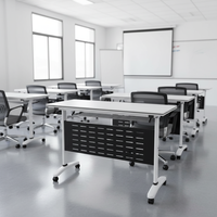 Bureau de direction de luxe, table de formation pliable personnalisable pour les salles de conférence scolaires et les réunions