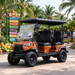 Carrito de Golf de Playa GRENTEK de 4 Plazas, de Largo Alcance, para Transporte de Huéspedes en Resorts Costeros, Buggy Eléctrico - Product Image 1
