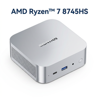 Mini PC haute performance MQR, AMD R7 8745HS, DDR5, SSD PCIe NVMe, 4K UHD, WiFi6, double système d'exploitation, Win11 Pro, ordinateur de bureau compact