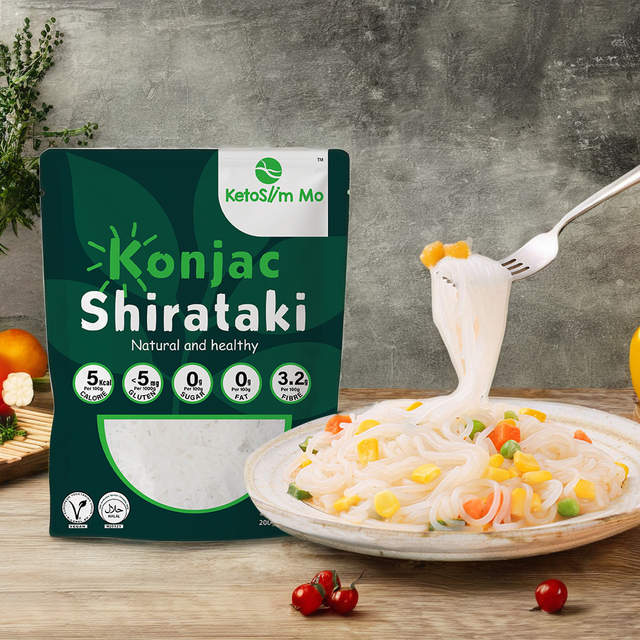 Exotic Hot Konjac Low Calorie Gluten-Free Cooked Ramen Fullness Customized Shirataki Noodle Bulk Box