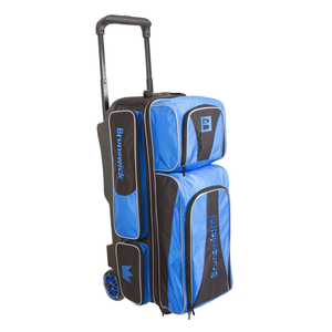 Bolsa de bolos Brunswick personalizada para dos bolas con compartimentos separados para zapatos, para deportes y bolos retro - Product Image 1