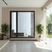 Fenêtre pivotante inclinable en aluminium aux normes allemandes, à triple volet et à battant vers l'intérieur, fenêtres fixes avec isolation thermique