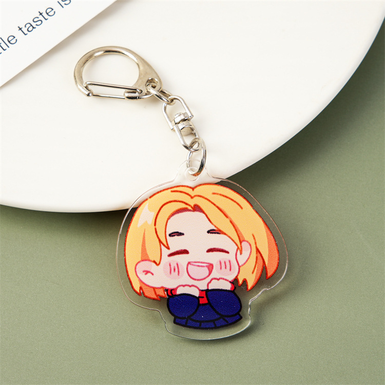 2 anime character pendants