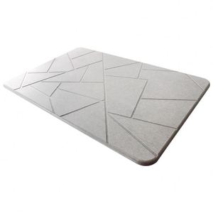 Tapis de bain antidérapant en pierre de diatomite de haute qualité, absorbant et à séchage rapide, pour salle de bain, toilettes, sol et entrée. - Product Image 1