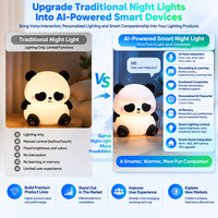 AISK AI Smart Night Light, commande vocale, assistant IA, éclairage intelligent, interaction émotionnelle, mémoire, WiFi, BLE, module IA, OEM, ODM