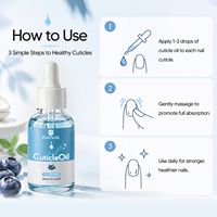 Huile pour cuticules d'ongles OEM 30 ml avec 19 saveurs saines, supplément de vitamine E, parfum fruité, produit de soin des ongles