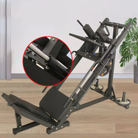 Nouveau Design 45 Degrés Linéaire Jambe Presse Hack Squat Machine Double Fonction Poids Libre Commercial Gym Utiliser High-Tech Fitness