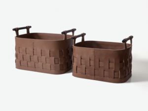 Cesto in Pelle Intrecciato a Mano con Manico in Metallo <span class=keywords><strong>per</strong></span> Uso Domestico e <span class=keywords><strong>Ufficio</strong></span> - Product Image 6