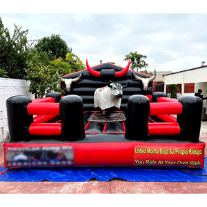 Toro Mecánico Inflable para Parque <span class=keywords><strong>de</strong></span> Atracciones, Juego <span class=keywords><strong>de</strong></span> Montar Toro, Rodeo, en Venta - Product Image 1