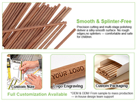 Pajitas de Madera con Logotipo Personalizado al por Mayor, Pajitas para Beber de Fábrica OEM, Biodegradables y Ecológicas
