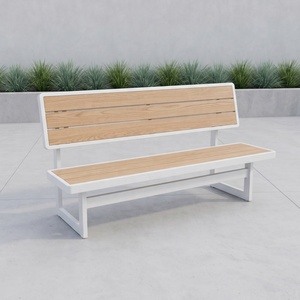 Banco <span class=keywords><strong>de</strong></span> Parque para Exteriores Económico Directo <span class=keywords><strong>de</strong></span> Fábrica, <span class=keywords><strong>de</strong></span> Aluminio y Madera Compuesta, Asientos Públicos para Jardín y Calle, Muebles Duraderos en Oferta - Product Image 3