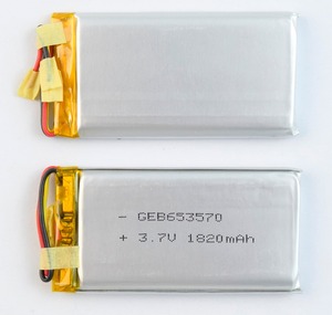 Selling well geb 653570 1820 mAh 3.7 V Rechargeable li-ion for best MP4 watches - Product Image 4