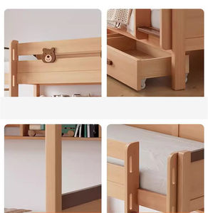 <span class=keywords><strong>Lit</strong></span> superposé à deux étages en bois massif Offre Spéciale <span class=keywords><strong>avec</strong></span> <span class=keywords><strong>rangement</strong></span> en escalier pour chambre de garçon salon école ou hôpital - Product Image 5